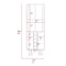 Tuhome Audra Corner Bar Cabinet Six Built-in Wine Rack, Two Shelves, Four Shelves With Door, Aged Oak/Black BMW7763 - alternate 6